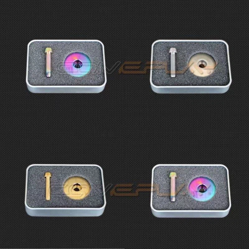 Titanium Headset Top Cap With Bolt