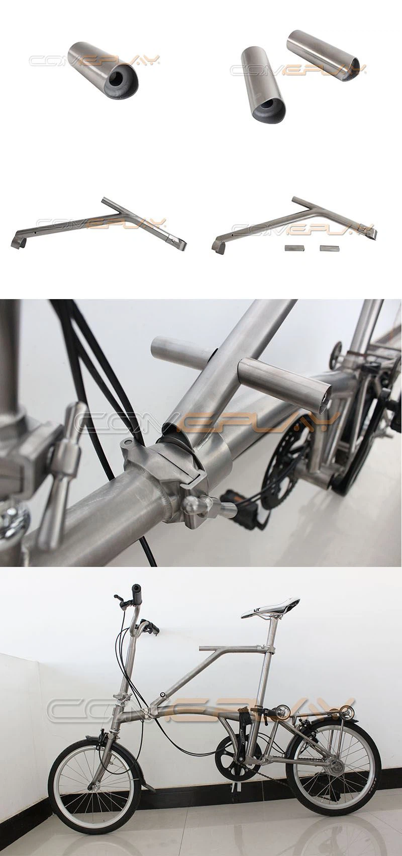 Titanium Brompton baby seat factory Titanium Brompton baby seat factory