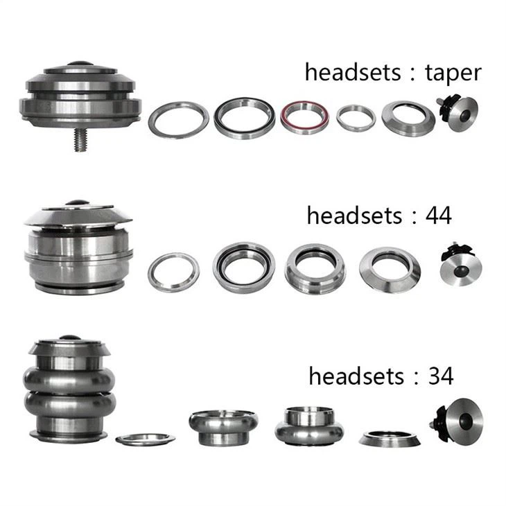 Titanium Alloy Mountain Road Bicycle 34/41/44 Tapered Head Bowl Set Head Bowl