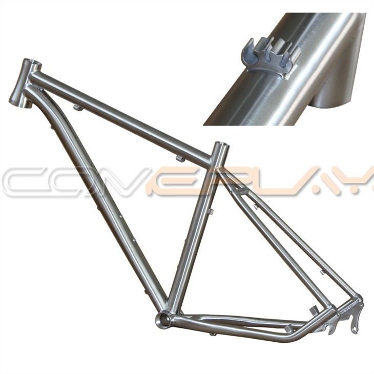 Titanium MTB Frame With Concealed Tailhook